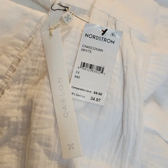 C*A*S*L*O*N Button Up Shirt White Size 3x - Picture 4 of 11